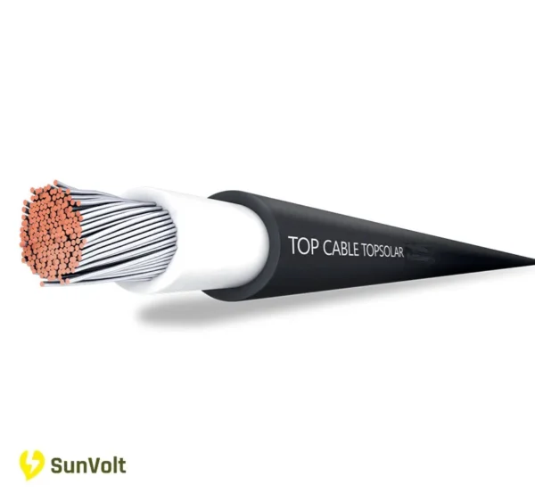 Cablu solar 6 mm negru Topsolar